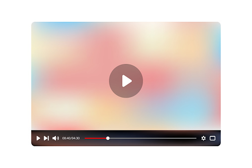 istock Video Player Template Vector Design on White Background. 1759779488
