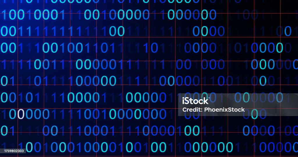 Binary Code 3d Bg With Camera Movement Abstract Binary 0 And 1 Code ...