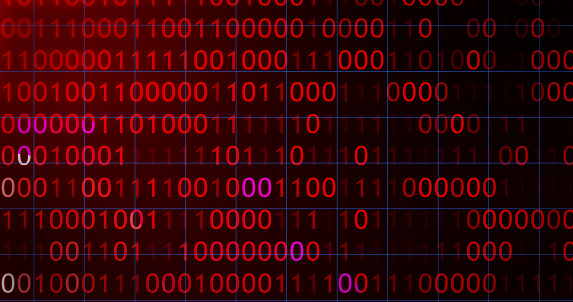 Binary Code 3d Bg With Camera Movement Abstract Binary 0 And 1 Code ...