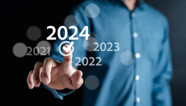 istock Loading progress from 2023 to 2024 to countdown merry christmas and happy new year, Planning and challenge strategy in new year 2024 Concept. 1759805726