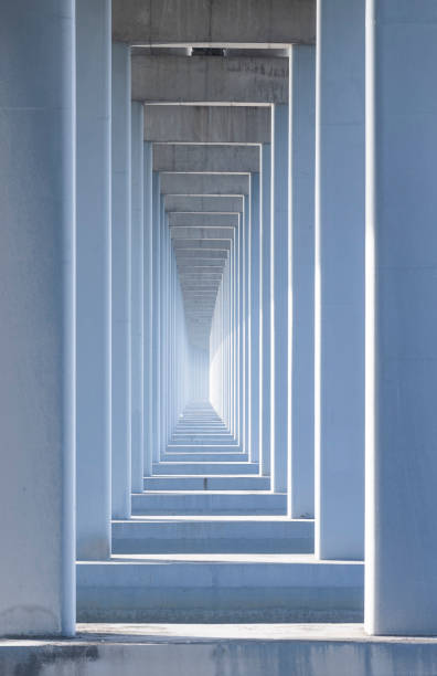 Pillars of overpass