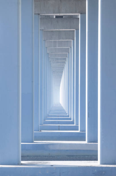 Pillars of overpass