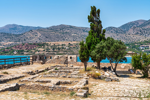 Temple of Aphaea in Aegina Island,  Greece. Ancient greek architecture