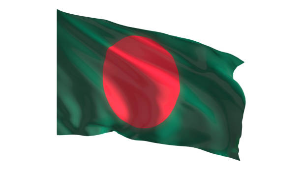 istock Bangladesh national flag on white background. 1759846501