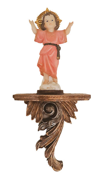 Wall decoration child jesus with open arms object isolated photo