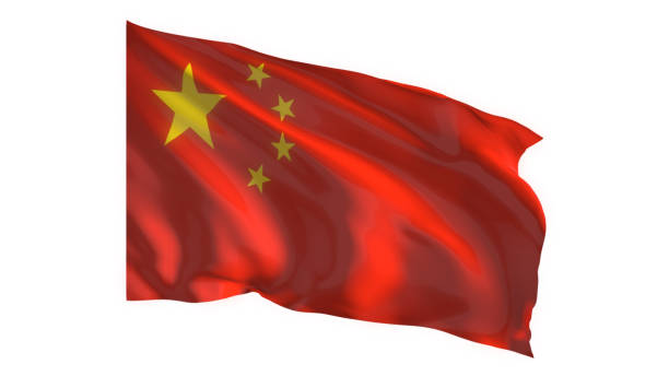 istock China national flag on white background. 1759854438