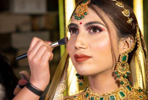 istock Portrait of beautiful Indian bride getting ready for her wedding ceremony. 1759861075