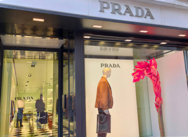 40+ Prada Botique In Milan Stock Photos, Pictures & Royalty-Free