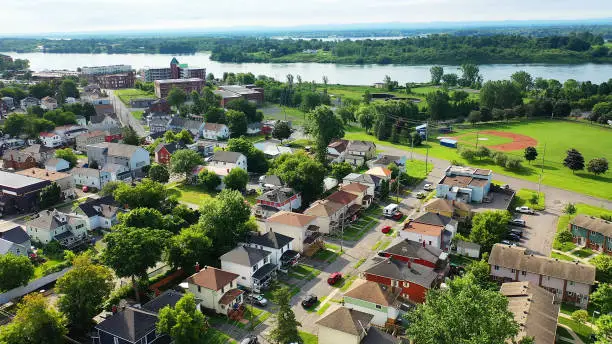 Photo of Aerial of residential Cornwall, Ontario, Canada