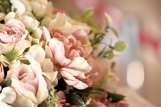 istock Close up of artificial flowers. 175991011
