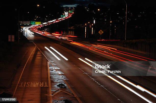Nacht Fahrt Stockfoto und mehr Bilder von Brücke - Brücke, Bewegungsunschärfe, Digital Composite