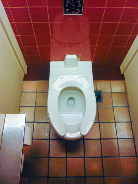 istock Toilet inside a restaurant in America. 1759936146