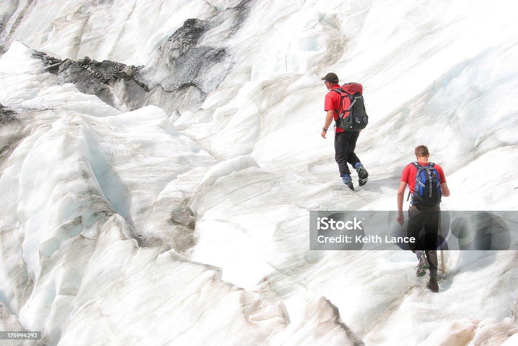 Arrampicata su un ghiacciaio - Foto stock royalty-free di Alpi Meridionali della Nuova Zelanda