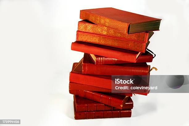 Rosso E Blu Libro Seriesno Etichette - Fotografie stock e altre immagini di Affari - Affari, Antico - Vecchio stile, Bianco