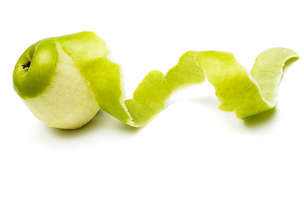 Apple with peelings