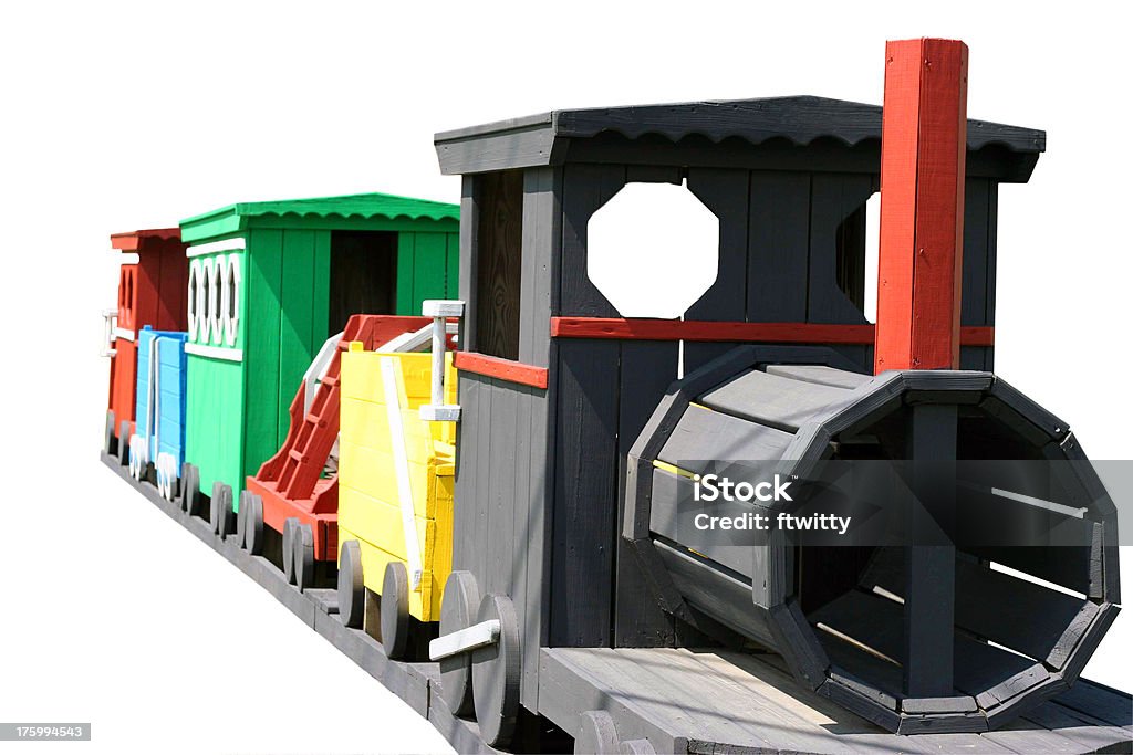 Holiday tren aislado - Foto de stock de Amarillo - Color libre de derechos