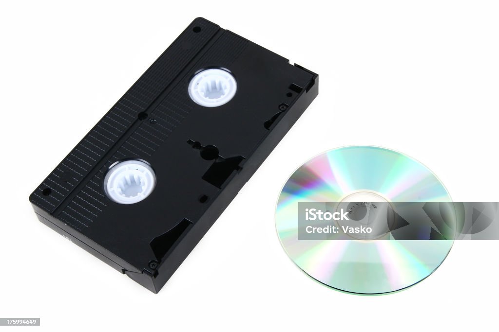 Cassete VHS & DVD - Royalty-free Analógico Foto de stock