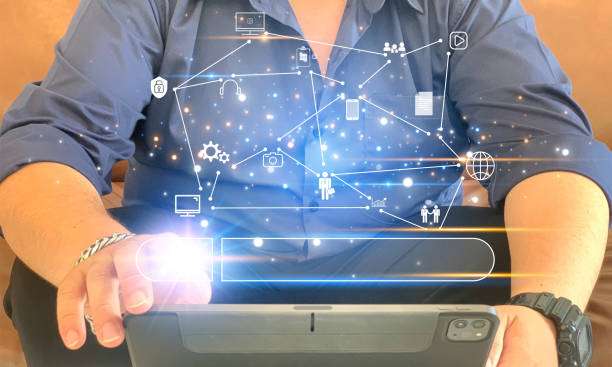 istock Human resource management and global social network connections human resources concept Leadership in recruiting engineers and team building Manage and recruit employees to develop the business. 1759947826