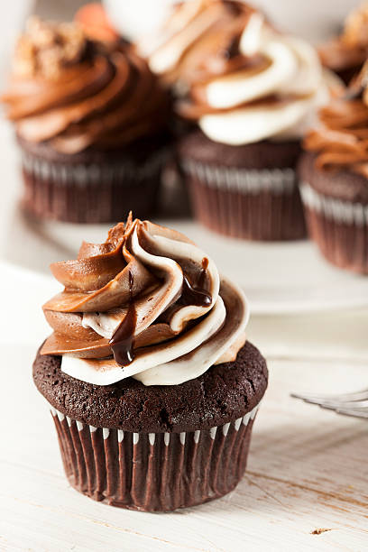 istock Homemade Chocolate Cupcake with frosting 175994960