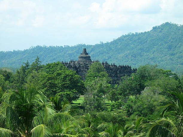 보로부두르 사원, java - borobudur ruins 뉴스 사진 이미지