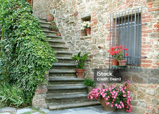 Tuscan Stairs 03 Stock Photo - Download Image Now - Agriculture, Ancient, Brick