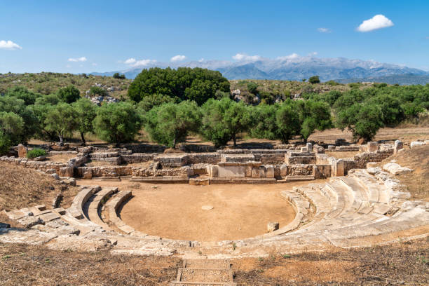 Ancient Greek ruins in Crete, Greece