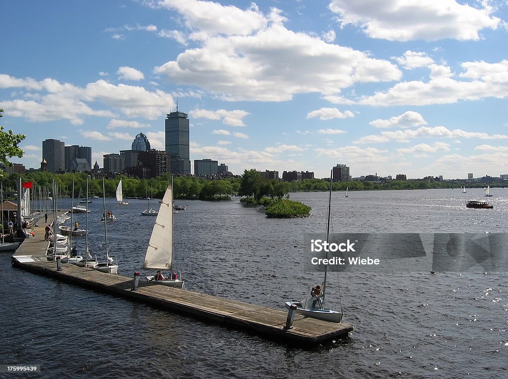 Segeln in Boston - Lizenzfrei Anlegestelle Stock-Foto