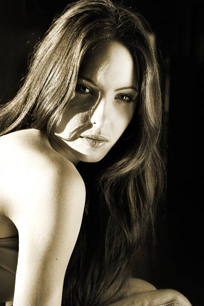 istock Woman portrait in sepia 175995448