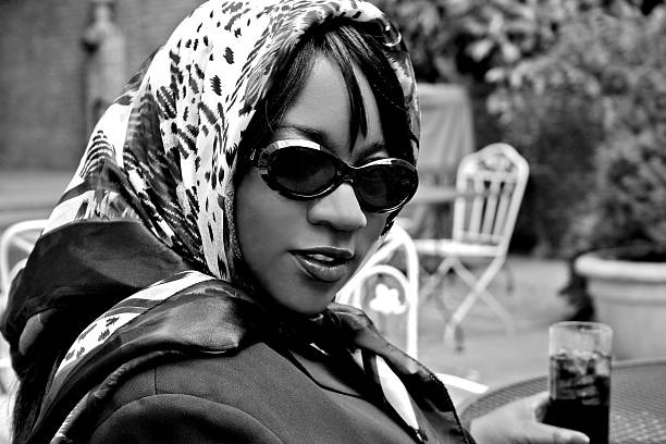 istock Retro Woman in Scarf 175995616