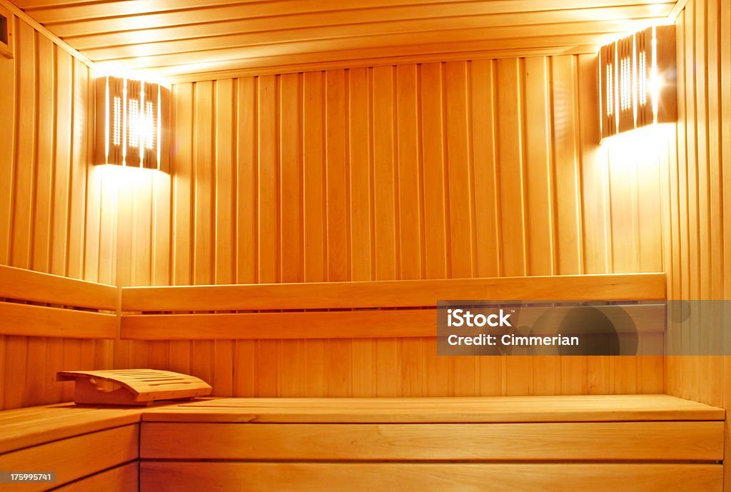 Aconchegante e sauna - Foto de stock de Assento royalty-free