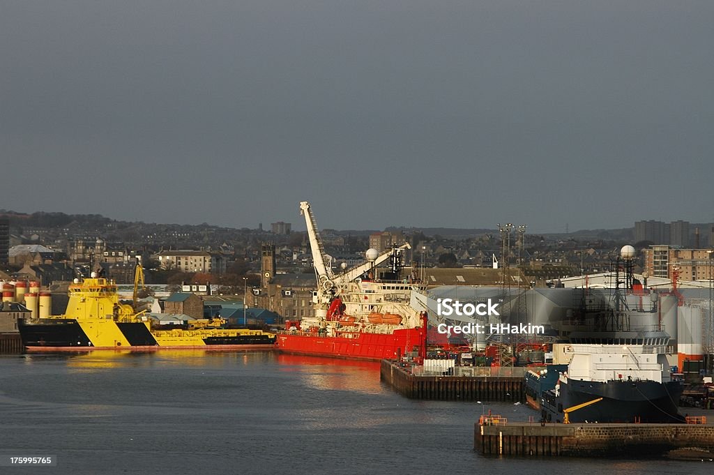 Aberdeen harbour - Zbiór zdjęć royalty-free (Aberdeen - Szkocja)