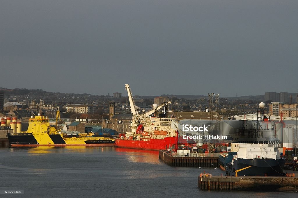 Porto de Aberdeen - Royalty-free Aberdeen - Escócia Foto de stock