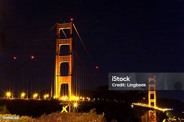 Golden Gate Bridge San Francisco - Fotografias de stock e mais imagens de Anoitecer - Anoitecer, Arquitetura, As Américas