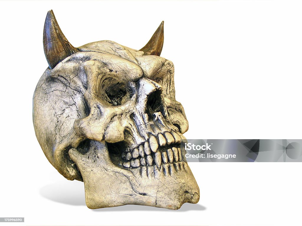 Дьявол скелета головы (profil - Стоковые фото Горизонтальный роялти-фри