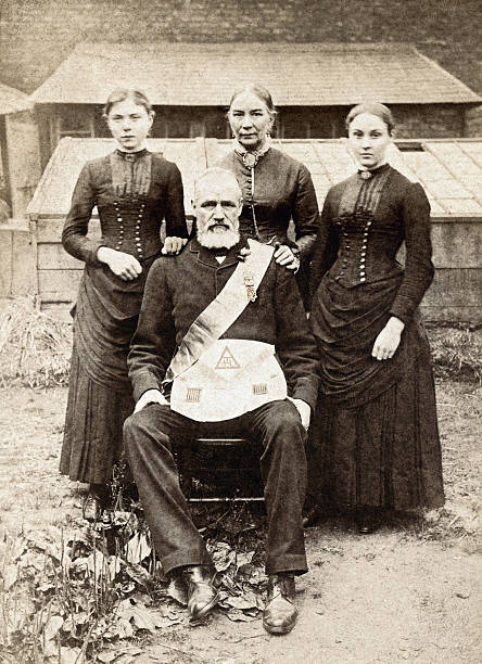istock Victorian Mason and his family 175996604