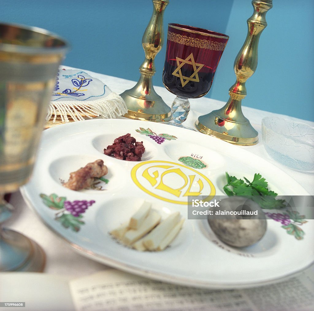 Pesach Jewish Wielkanoc posiłek - Zbiór zdjęć royalty-free (Seder)