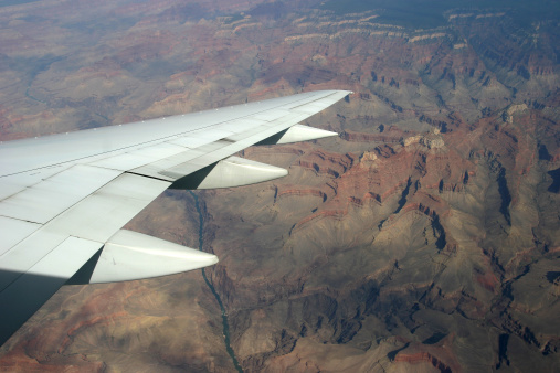 Grand Canyon from a plane.