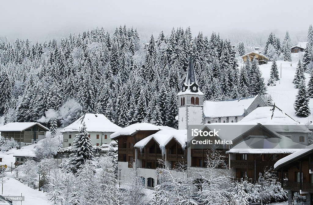 Ski village - Lizenzfrei Schnee Stock-Foto