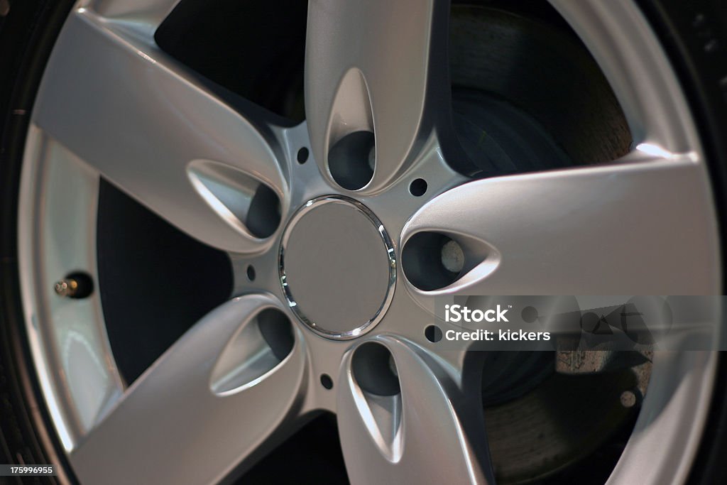 Alloy wheel, detail Detail view of a sports carA's alloy wheel. Alloy Stock Photo