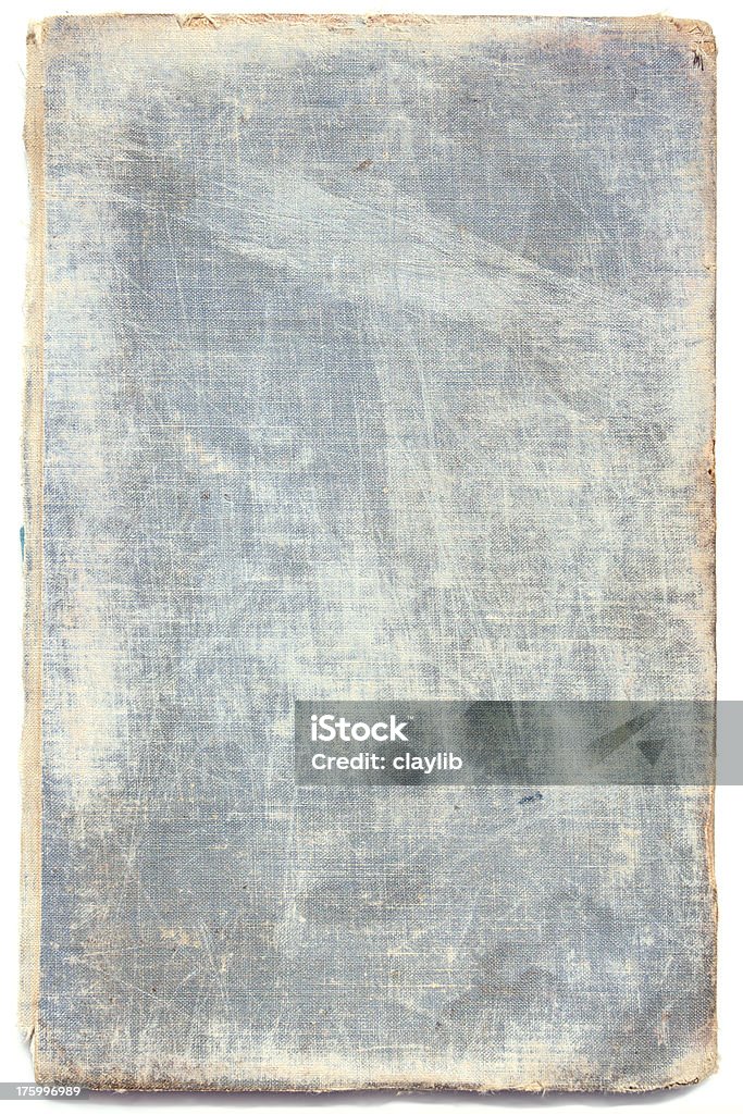 abstract blue book cover with scratches "very old cover from a novel from the late 1930's...nice and grungified, part fo a series of old covers, see link below!" Book Cover Stock Photo