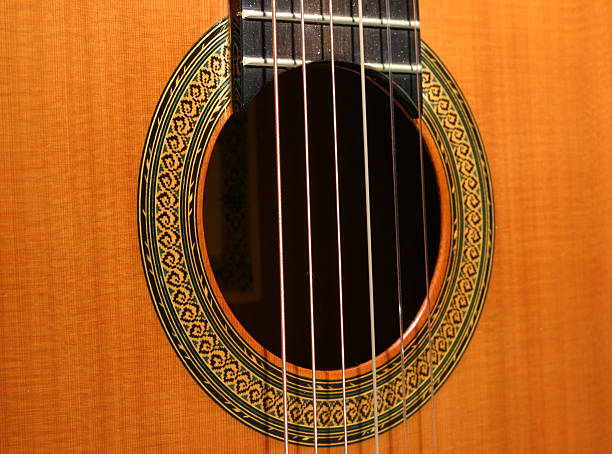 guitarra clássica rosettaobject name (optional - accords imagens e fotografias de stock