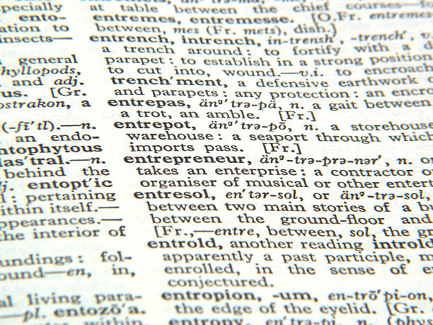 istock Entrepreneur - Dictionary Page Close Up 175997226