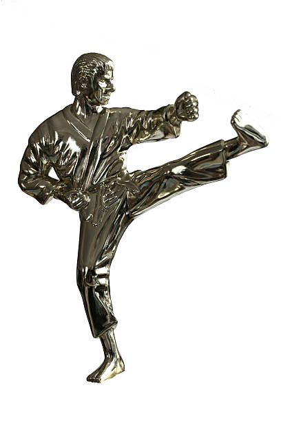 istock Golden statue of a fighter 175997316
