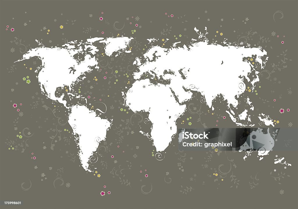 Sfondo di mappa del mondo - Foto stock royalty-free di Eleganza