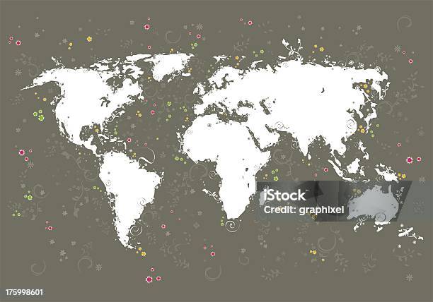 Sfondo Di Mappa Del Mondo - Fotografie stock e altre immagini di Eleganza - Eleganza, Planisfero, Accuratezza