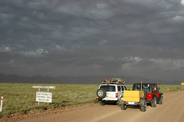 Dust storm near Parachilna, Flinders Ranges, South Australia