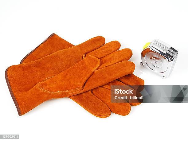 Handschuhe Aus Wildleder Und Maßband Stockfoto und mehr Bilder von Anfang - Anfang, Arbeiten, Ausrüstung und Geräte