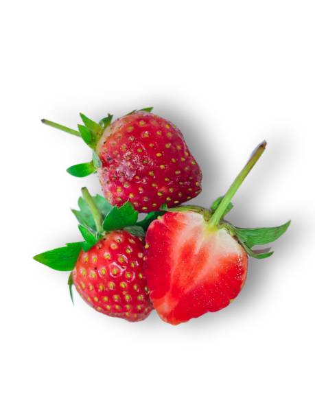 istock Fresh strawberry fruit isolated on white background 1759990525