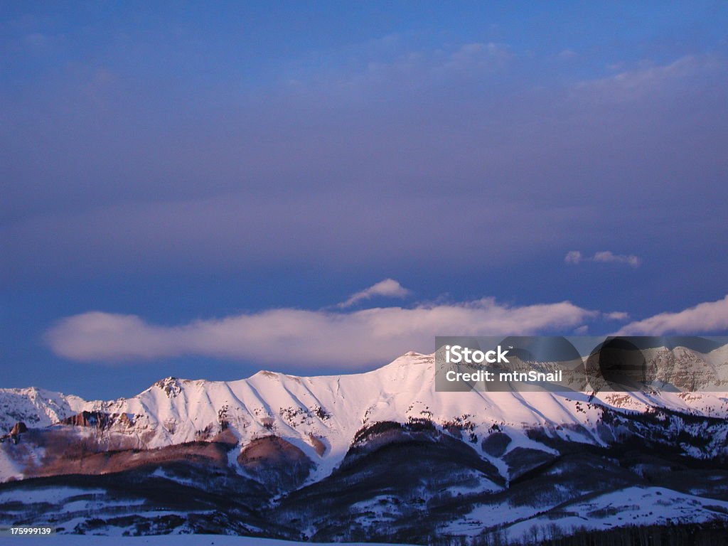 Светящийся moutains - Стоковые фото Теллерайд роялти-фри