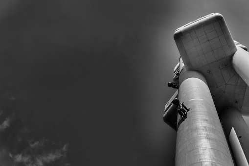 Air traffic control tower at Brussels Airport,Belgium.